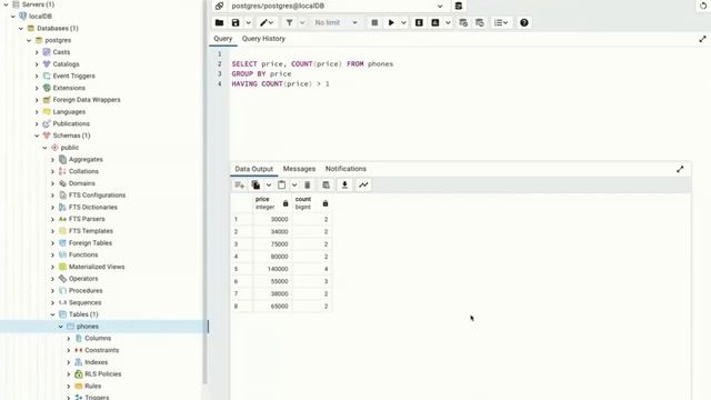Основы языка SQL. Группировка данных, Операторы GROUP BY, HAVING, DISTINCT, LIKE. смотреть онлайн