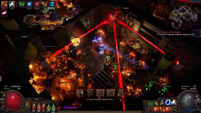Path of Exile 3.5. 50 Flooded Mine's for Science. No Rush No Stress. Ele Hit Totem Hiero. Pt3 смотреть онлайн