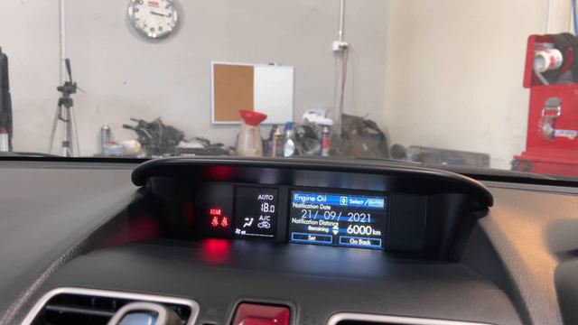 RESET OIL SERVICE REMINDER | SUBARU XV 2015 смотреть онлайн