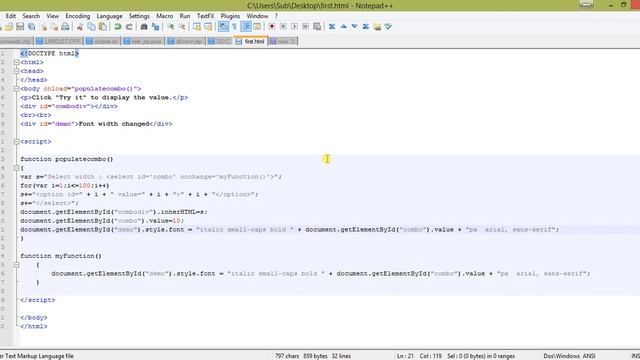 How to change font size in HTML page dynamically. смотреть онлайн