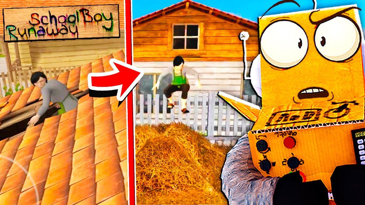 МОЯ МАМА ПРЫГНУЛА С КРЫШИ ЧТОБЫ ПОЙМАТЬ МЕНЯ! SchoolBoy Runaway смотреть онлайн