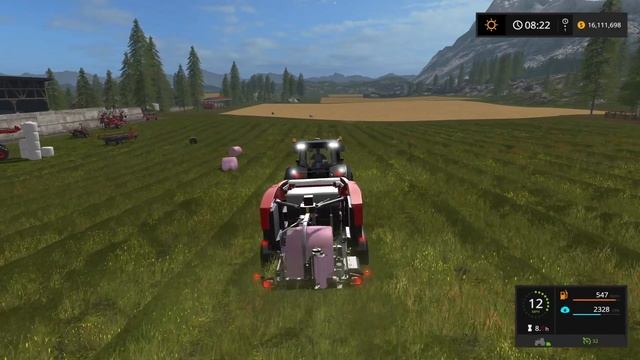 Farming Simulator 17 Kuhn dlc: Combination baler and wrapper смотреть онлайн