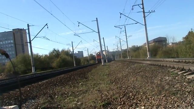 Электровоз ЧС7-275 с пассажирским поездом №120 Москва - Саранск смотреть онлайн