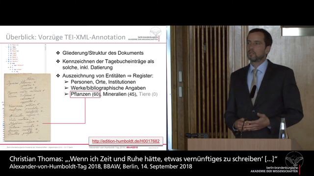 Christian Thomas und Dominik Erdmann zur Neuedition von Humboldts Journal der Englandreise 1790 смотреть онлайн