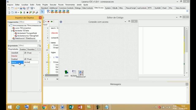 Conectando Lazarus e Zeos com banco de dados Access смотреть онлайн
