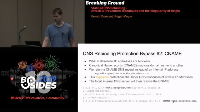 BG - State of DNS Rebinding - Attack & Prevention Techniques and the Singularity of Origin - Gerald смотреть онлайн