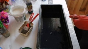 Красим трубочки морилкой Эбеновое дерево в тёмно-серый цвет