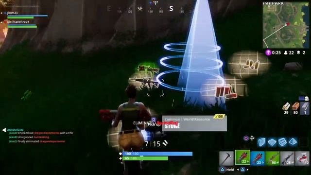 Fortnite Battle Royale-MINIGUN GAMEPLAY AND WIN! смотреть онлайн