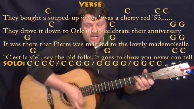 You Never Can Tell (Chuck Berry) Guitar Cover Lesson with Chords/Lyrics - C G смотреть онлайн