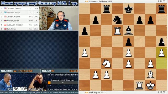 Обзор! Ставангер 2020. 1 тур 🎤 Сергей Шипов ♛ Шахматы смотреть онлайн