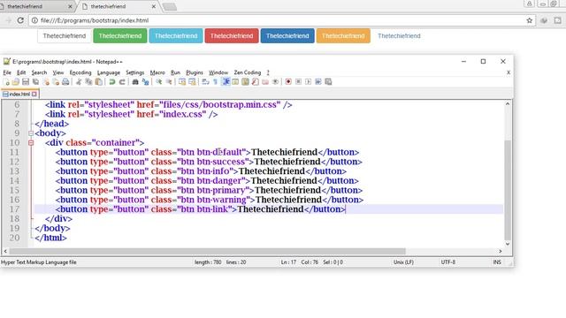 Bootstrap Tutorial Part 9 Buttons in bootstrap in Hindi/Urdu смотреть онлайн