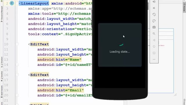 38. Android Tutorial: part 1: Firebase Authentication with Email - design singin & signup page смотреть онлайн