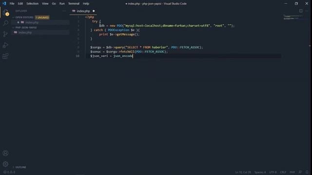 PHP ile JSON Yapısı Oluşturma смотреть онлайн