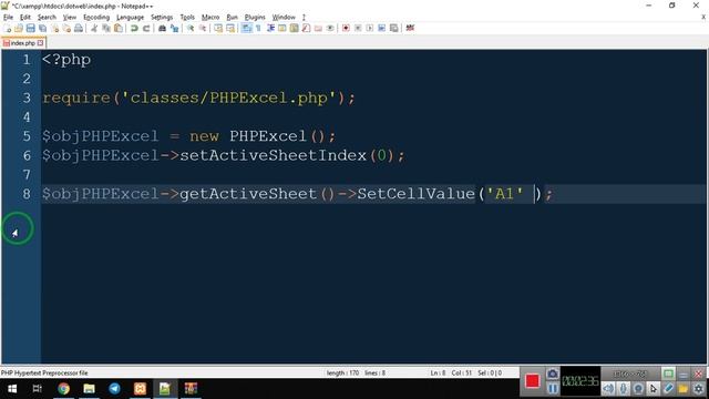 Create Excel file with PHP смотреть онлайн