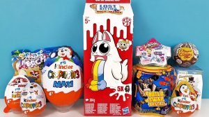 СЮРПРИЗ MIX! LOST KITTIES, Ready2Robot, Shopkins, Star Wars, Disney Unboxing Kinder MAXI Surprise