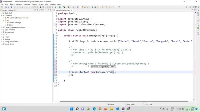 Use of forEach() method in Java 8 смотреть онлайн