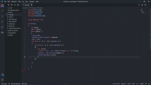 sherlock and anagrams hackerrank solution || Hackerank || Solution in c++ ||