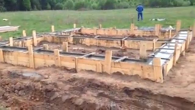 Монолитный фундамент окончание работ смотреть онлайн