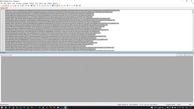 Running SQL Queries on huge CSV file. смотреть онлайн