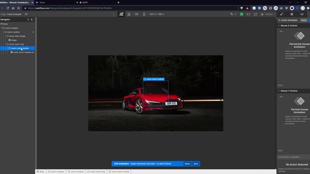 Bubble zoom animation in Webflow смотреть онлайн