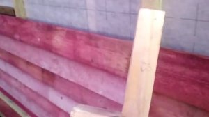 Отделка дома доской 25х150 в нахлест/ёлочкой