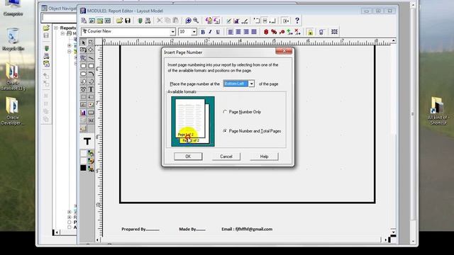 How to insert page number on a Report смотреть онлайн