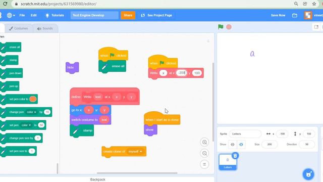 How to create a Text Engine in Scratch смотреть онлайн