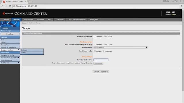 Ajuste automática da hora com NTP na Kyocera смотреть онлайн