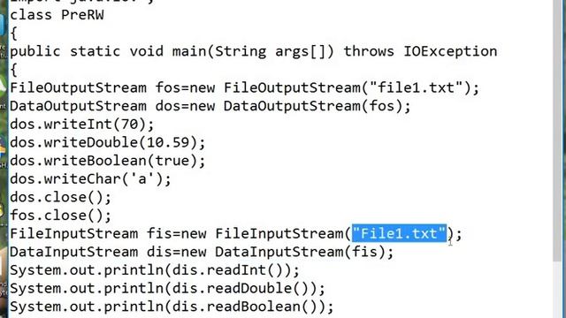 Program for handling primitive data types смотреть онлайн