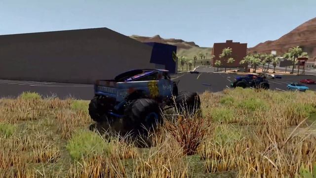 MONSTER TRUCK CRASHES #6 - Monster Jam Racing, Jumps, Fails | BeamNG Drive смотреть онлайн