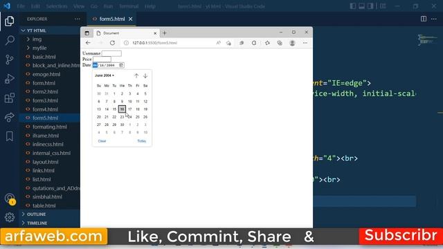 html css complete course lesson #41 | How to use min and max attribute in HTML | Urdu/Hindi смотреть онлайн