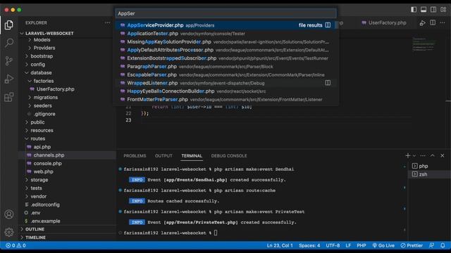 Laravel 10 & Websocket - Channel Private смотреть онлайн