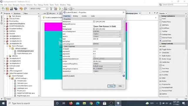 Create a school management system in gui java | java gui tutorial | java gui programming | смотреть онлайн