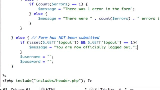 Build a CMS with PHP part 125 - Logout Complete смотреть онлайн