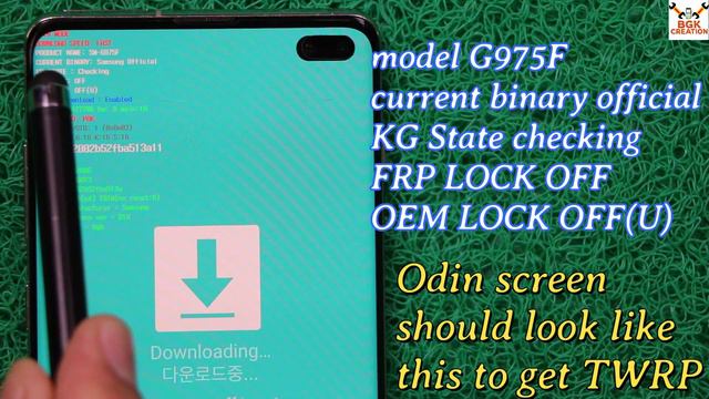Unlock Bootloader Flash TWRP Recovery Galaxy S10+