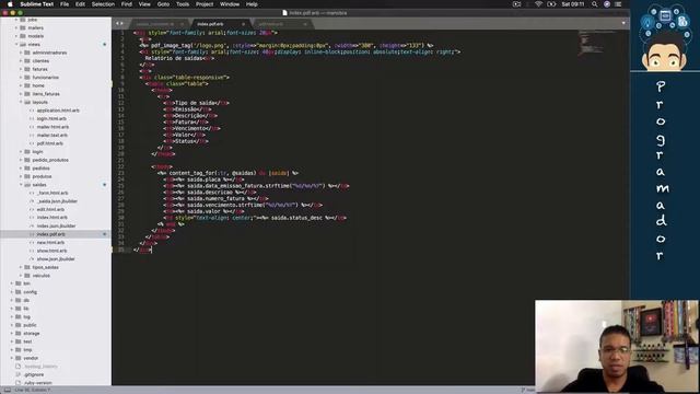 62 - COMO CRIAR RELATÓRIOS(HTML, CSS Media Print e PDF) - RUBY ON RAILS - TORNE-SE UM PROGRAMADOR смотреть онлайн
