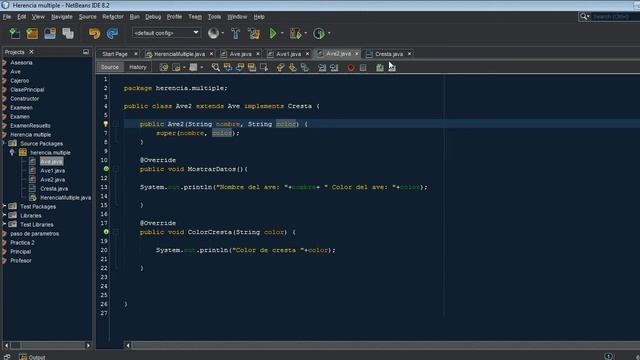 "Herencia multiple" en JAVA con interfaces смотреть онлайн