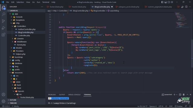 Build a Blog with Laravel [8,9] #46 Display Posts Search Results with Pagination смотреть онлайн