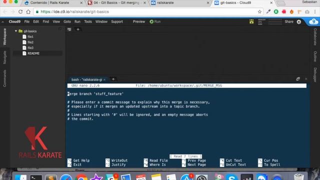 Git merging and merge conflicts | Git Basics | 04 смотреть онлайн