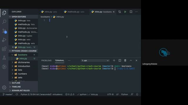 Python Crash Course: Lesson 7 - Getting help and Booleans смотреть онлайн