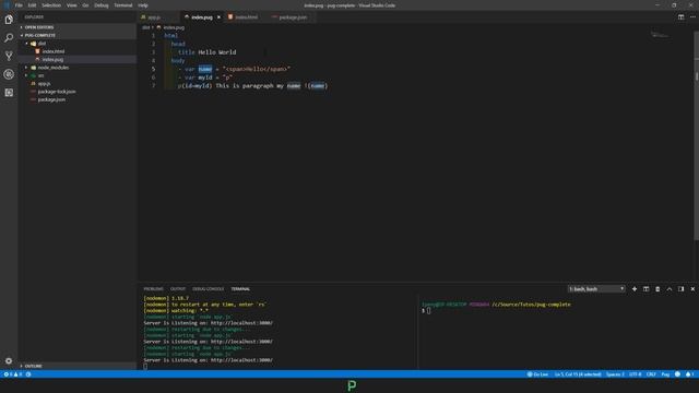 Learn Pug Template Engine from Scratch in One Video! [30min] смотреть онлайн
