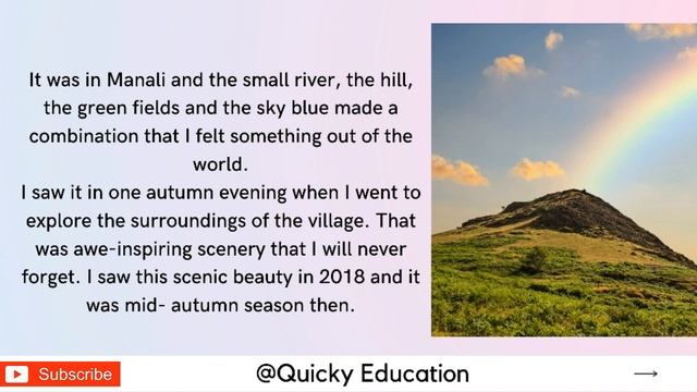 Describe the most beautiful natural scenery you have been watch | IELTS Speaking Latest Cue Card | смотреть онлайн