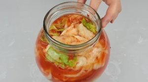 Кимчхи из белокочанной капусты в 3-хлитровой банке - пошаговый рецепт (очень вкусная капуста).