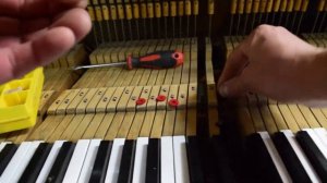 Регулировка механики пианино Видеокурс Ч4 Клавиатура