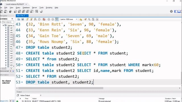 Copy structure with data to a new table with unique constraints auto increment using IF EXISTS смотреть онлайн
