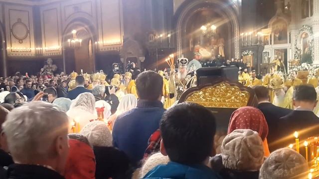 Приезд Патриарха Кирилла в Храм Христа Спасителя. РОЖДЕСТВО. Москва смотреть онлайн