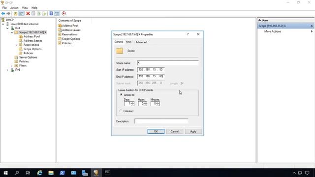 Windows Server 2019 How to edit a DHCP Scope смотреть онлайн