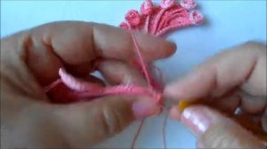 _веточка с бутончиками _вязание крючком,