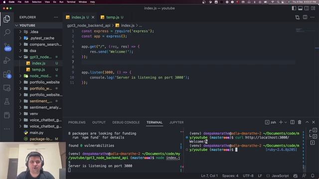 GPT-3 MERN API Tutorial : How to Create a Microservice RESTFul API in NodeJS with Express Framework смотреть онлайн