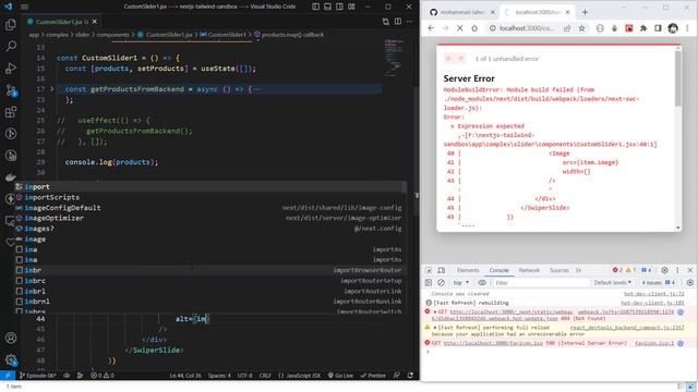 Swiper React slider with real API using Next js And Tailwind CSS смотреть онлайн